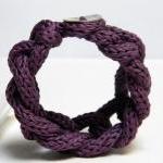 Purple - Cotton Yarn Chain Bracelet - Ready To..