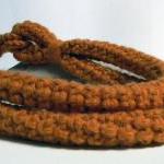 Pumpkin Crocheted Wool Necklace - Aurora - Made To..