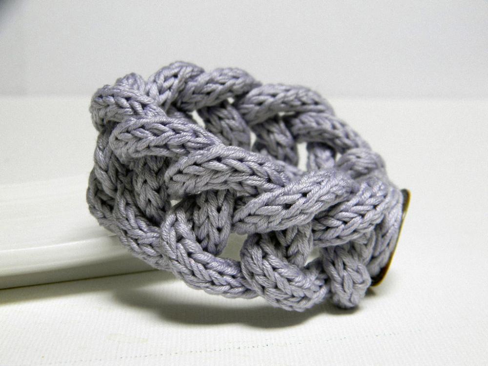 Wisteria - Cotton Yarn Chain Bracelet - Ready To Ship